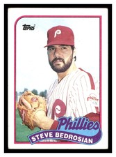 1989 Topps #20 STEVE BEDROSIAN Philadelphia Phillies