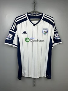 West Bromwich Albion 2014 2015 Home Shirt Jersey Soccer Adidas M62503 Size M - Picture 1 of 17