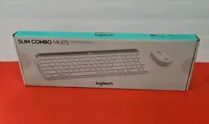Logitech - MK470 Full-size Wireless Scissor Keyboard and Mouse Bundle White - Picture 1 of 3