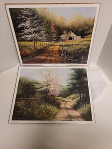 Lene Alston Casey Prints Country Spring And Meadow Lane Posters 17X13 - Picture 1 of 8