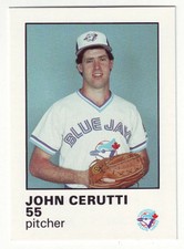 1987 Toronto Blue Jays Fire Safety JOHN CERUTTI - Free Shipping!