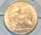 20 Francs Or - Marianne & Coq - 1907 - Gold 90% - PCGS AU  55 - Pop = 3