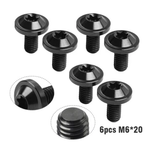 6 stück Titan Schrauben Truss Torx Kopf Schrauben M6x20mm Für Motorrad Schwarz - Picture 1 of 11