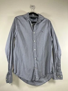 Tommy Hilfiger | Camisa Azul Cuadros Manga Larga Cuello Abotonado | Talla XS - Imagen 1 de 6
