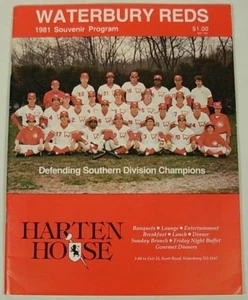 WATERBURY CINCINNATI REDS 1981 BASEBALL PROGRAM ROSTER - Picture 1 of 4