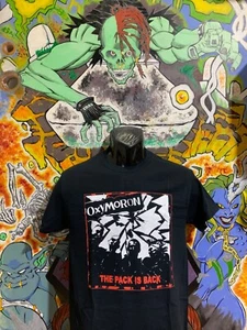 Oxymoron "The Pack is Back" shirt Casualties Black Flag The Virus Unseen Punk Oi - Picture 1 of 1