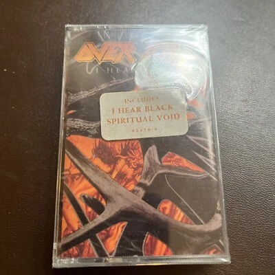 OVERKILL I Hear Black Audio Cassette Tape 1993 ATLANTIC RECORd MeTaL New #139 - Image 1 of 3