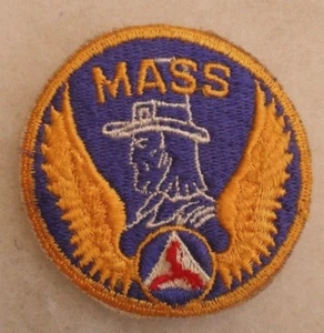 1950/60'S "MASS" CIVIL AIR PATROL (C.A.P.) PATCH BESTICKT SCHNITTKANTE - Bild 1 von 2