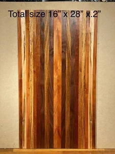 Multi Wood Guitar Top - Laminated Wood Book Matched Set Walnut Wenge Redwood - Picture 1 of 7