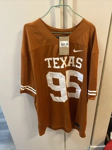 NEW 2XL Texas Longhorns Nike Home Burnt Orange Jersey PRINTED #95 Irvin - Bild 1 von 6