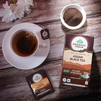 Té negro orgánico India Assam - 25 bolsitas de té Foto 1 de 4