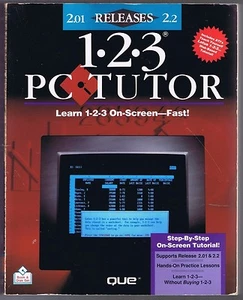 1-2-3 PC Tutor For Release 2.01 & 2.2 w/ 5 1/4 inch floppy Free USA Shipping! - Picture 1 of 3
