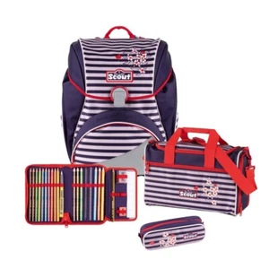 Scout Schulranzen Set Alpha Happy Stripes 4-tlg. #LB/L - Bild 1 von 1