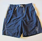 Men's Large Nike Navy/White Drawstring Swim Suit Board Shorts