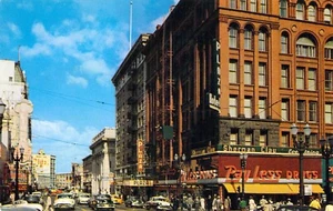 1954 OR Portland Pay Less Drug Store front Rare Liberty Cinema Postcard N24 - Picture 1 of 2