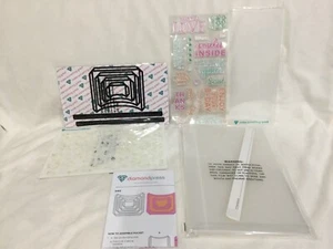 Juego de sellos y troqueles de bolsillo y etiquetas de prensa de diamantes nuevo - Imagen 1 de 11