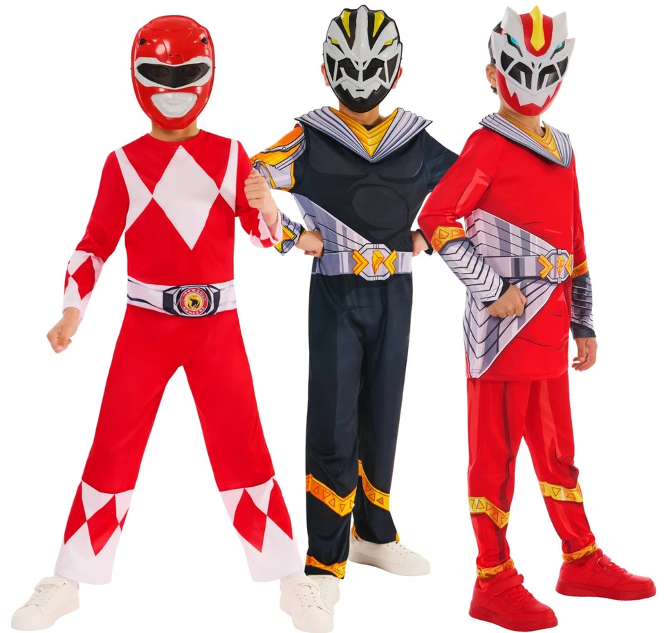 Boys Girls Kids Power Rangers Fancy Dress Costume Morphin Cosmic Outfit 3-10 - Image 1 of 4