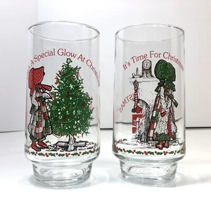 Set of 6 Holly Hobbie Coca Cola Limited Edition Merry Christmas Glasses! - Picture 1 of 6