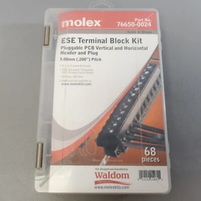 Brand New Molex 76650-0024 ESE Terminal Block Kit 18 Amps 300 Volts 5.08mm Pitch - Image 1 of 4