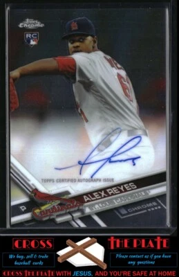 1-2017 Topps Chrome Rookie Autographs Alex Reyes St. Louis Cardinals #RA-AR - Image 1 of 2