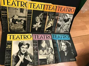 D19 TEATRO - SCENARIO rivista - anno 1949/50 - blocco 10 numeri due doppia num - Foto 1 di 1