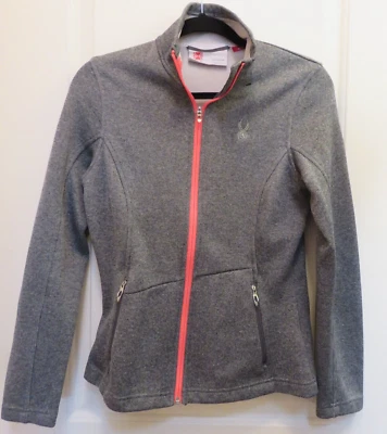 Suéter Spyder Cremallera Completa Núcleo Mujer Talla Mediana GRIS ROSA Foto 1 de 4