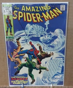 💥Amazing Spider-Man #74 VG/F 5.0 1969 UK PENCE COPY💥 - Picture 1 of 1