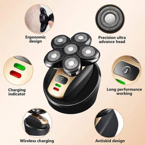5 In 1 Multifunctional Electric Shaver 5 Blade Razor For Men Shaved Head Recharg - Picture 1 of 43
