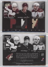 2011-12 Panini Prime Trios Materials /15 Andy Miele Keith Yandle Rookie Patch RC