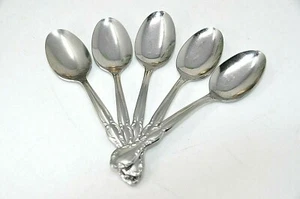 Lote de 5 cucharaditas ROYAL MANOR 1956 WM Rogers & Son vajilla de acero inoxidable - Imagen 1 de 2