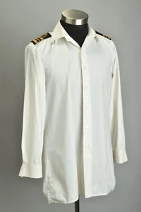 Naval Officers Uniform. Officers Cold War Era Shirt with Lt Cdr Rank Slides. YDA - Picture 1 of 7