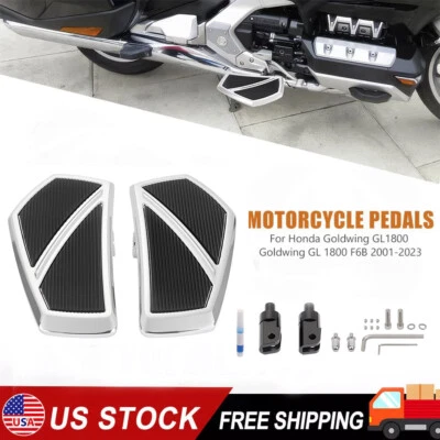 Par de estribos de piso de conductor para Honda Goldwing GL1800 01-24 F6B Valkyrie EE. UU. Foto 1 de 4