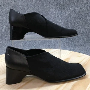 Pazzo Preferred Shoes Womens 7.5 M Loafer Pumps Slip On Square Toe Black Fabric - Picture 1 of 17