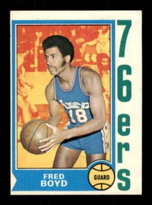 1974-75 Topps #154 Fred Boyd EX++ Excellent++ 76ers