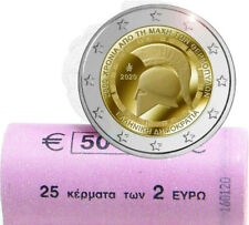 Rouleau - 25 x 2 Euro pieces Grèce 2020 - 2500 ans bataille des Thermopyles
