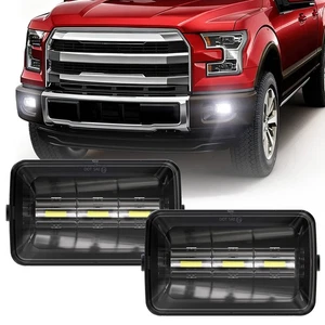 Pair 4 Inch Front Bumper LED Fog Lights Driving Lamp For Ford F150 2015-2020 - Picture 1 of 7