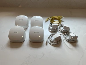 Amazon eero 6 Mesh Wi-Fi 6 4er Pack (Router & 3 Extender) 75+ Geräte 4500sqf - Bild 1 von 4