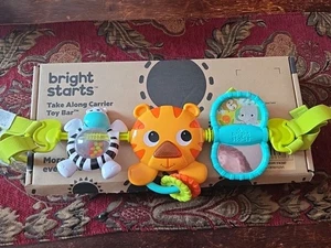 Bright Starts Take Along Carrier Toy Bar, Easy To Attach To Car Seats Or Prams - Picture 1 of 4