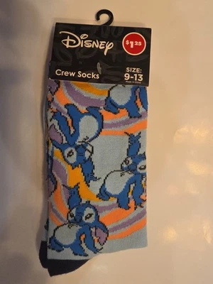 Calcetines Stitch Disney Crew, talla 9-13 Foto 1 de 2