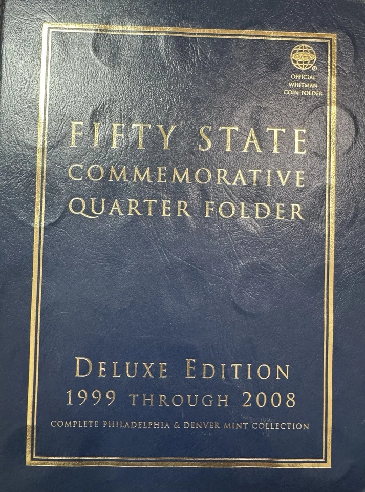 FIFTY STATE COMMEMORATIVE QUARTERS 1999-2008 DELUXE EDITION COMPLETE - Image 1 of 4