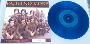 Faith No More Midlife Crisis Blue Vinyl Single, 7" London UK 1992 MINT - Picture 1 of 2