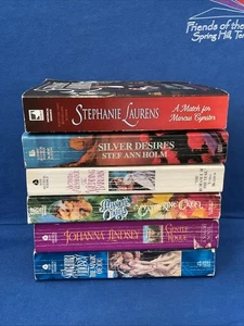 Lot of 6 - Historical Romance Paperbacks by Johanna Lindsey & Others - Picture 1 of 8