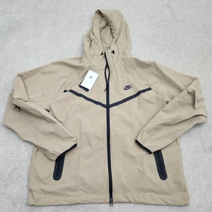 Nike Herren Large Tech Woven Jacke Fallschirm Beige Loose Fit HM7151-297 - Bild 1 von 12