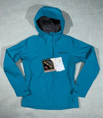 Marmot Minimalist Gore-tex Blue Rain Jacket Women's X- Small Paclite New - Image 1 of 4