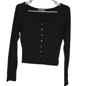 Damen-Cardigan Pullover mit gewelltem Rand Langarm Größe Small Los Angeles  - Bild 1 von 6