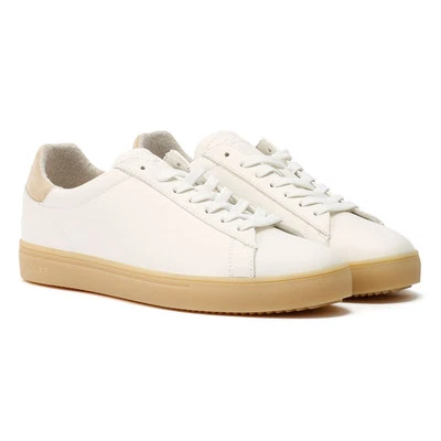 Clae Bradley Leder Herren weiß/natur Gummi Turnschuhe
