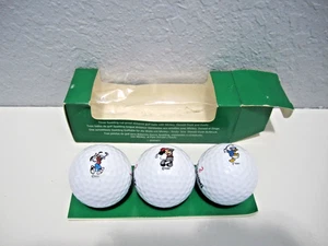Vintage Disney Character Spalding Golf Balls: Sleeve of 3 - Mickey Donald Goofy - Picture 1 of 8