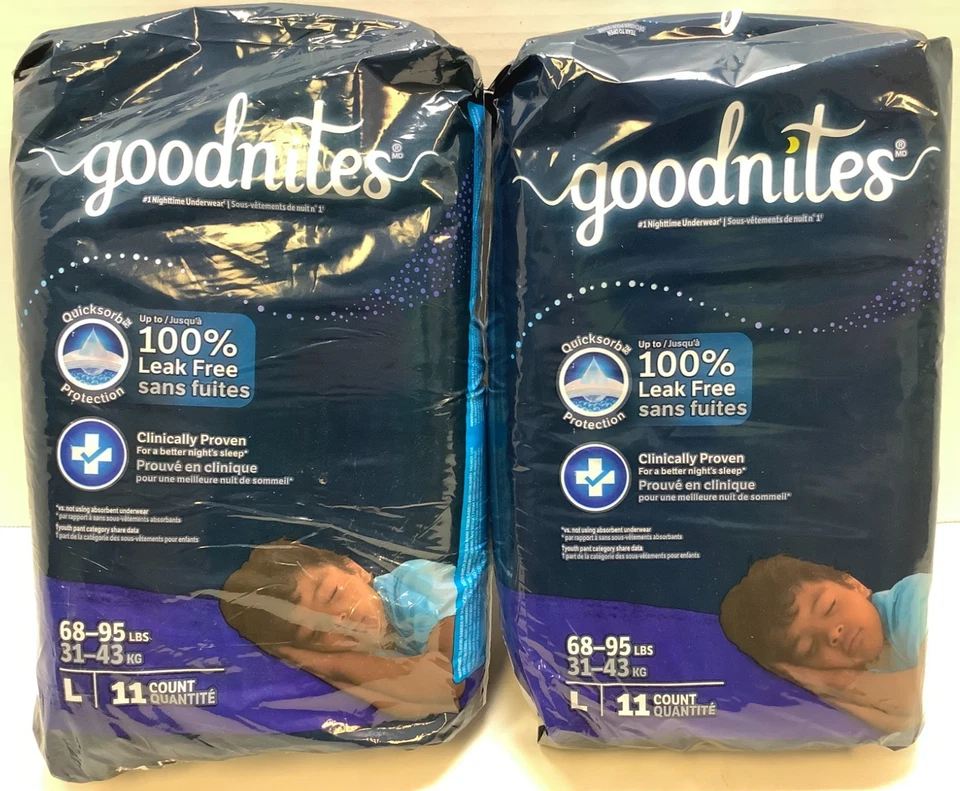 GoodNites Youth Youth Absorbent Underwear Large 68 to 95 lbs. 53362 11 Ct