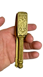 Antique Brass Nutcracker Austro-Hungarian Double-Headed Eagle Ornate Nut Cracker - Picture 1 of 13
