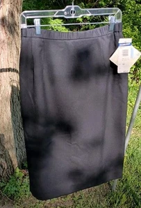 Nuova gonna PENDLETON donna taglia 10 nera 100% lana vergine tasche nuova con etichetta USA - Foto 1 di 7